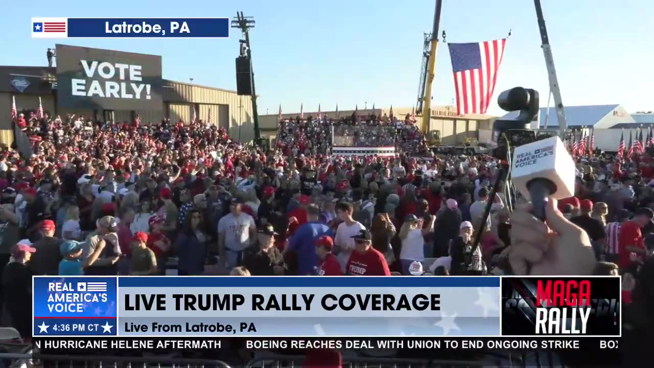 TRUMP FORCE ONE CLEARED TO LAND