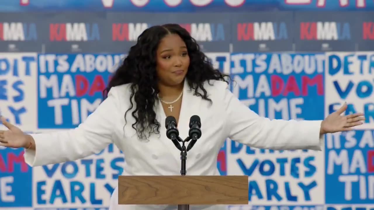 Lizzo admits, "If Kamala wins, the whole country will be like Detroit."