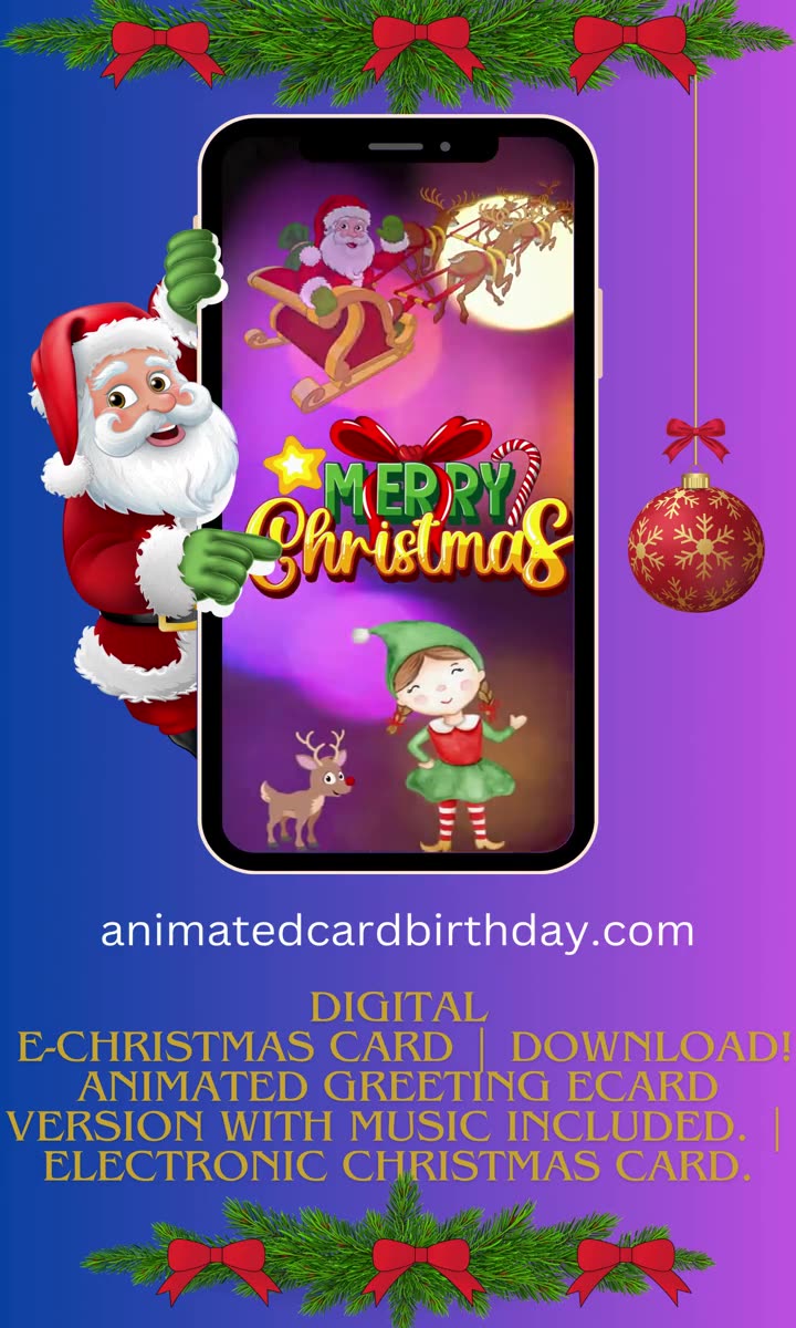 Animated Christmas e-card