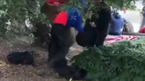 Agitators at Capitol Protest changing into MAGA clothes.