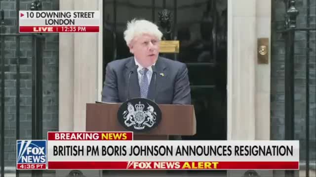 British PM Boris Johnson has announced his resignation.