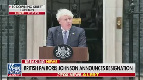 British PM Boris Johnson has announced his resignation.