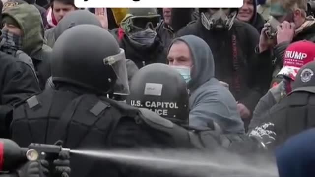 A man who dragged a police officer into a mob of Jan.