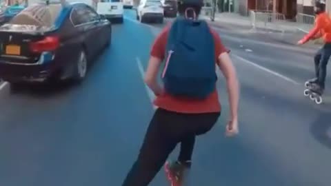 When skates are faster than cars