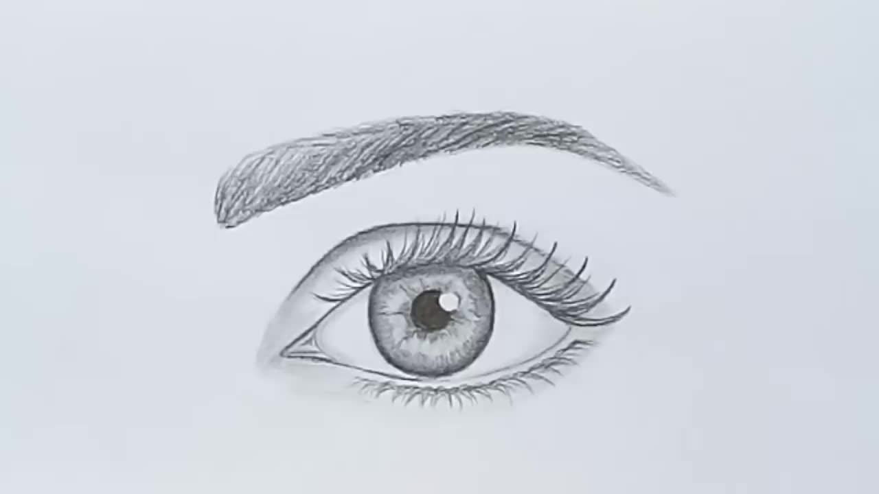 Eye drawing tutorial