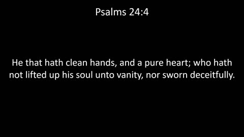 KJV Bible Psalms Chapter 24