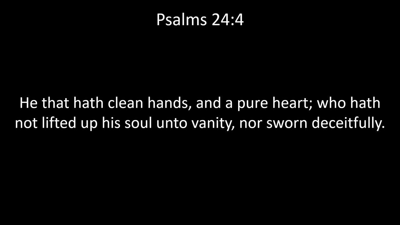 KJV Bible Psalms Chapter 24