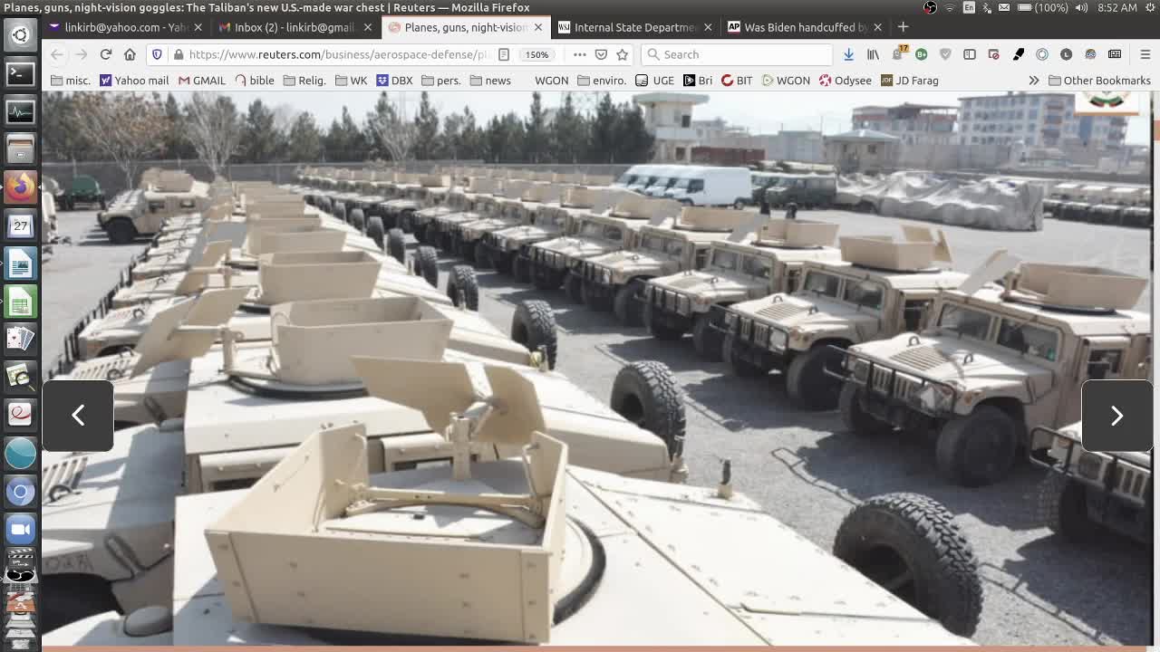 Planes, guns, night-vision goggles: The Taliban's new U.S.-made war chest