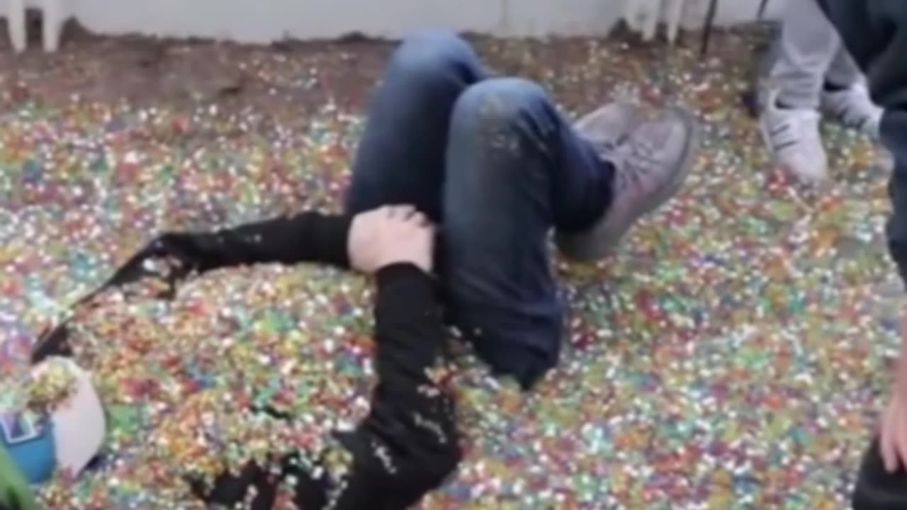 I Put 100 Million Orbeez In My Friend's Backyard