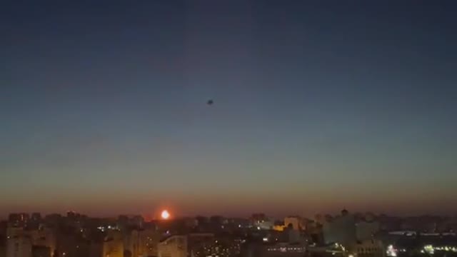 footage of explosions in Belgorod tonigh