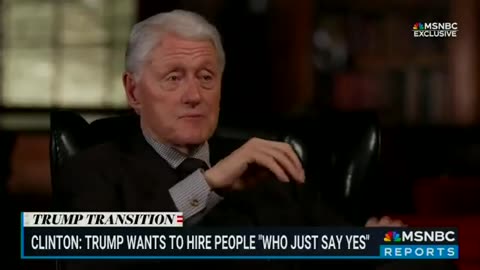 Bill Clinton Worried Donald Trump’s Cabinet Picks Will Upend the Government