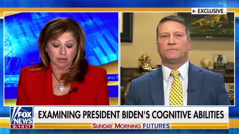 Rep. Ronny Jackson: DJT’s doctor at the White House, says that Biden will not finish his term.