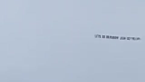 College Football Fans Greeted With 'Let's Go Brandon' Banner Flying Over Stadium