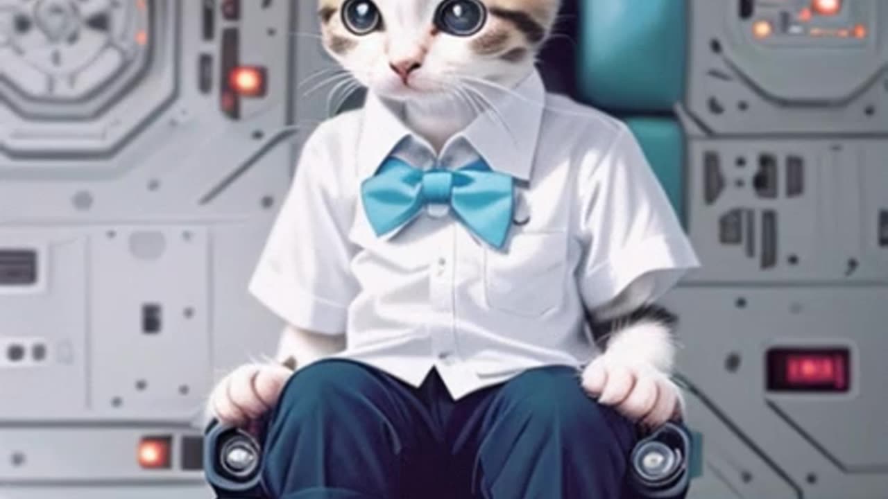 ✅Cat astronaut. 3D animation. Futuristic Video. #cat #Fancy #animation #astronaut #cartoon #shorts