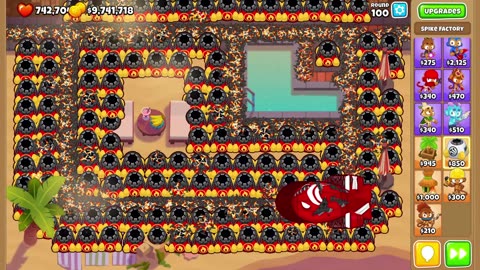 136 Spike Factories VS MOAB, BFB, ZOMG, BAD Super Cut