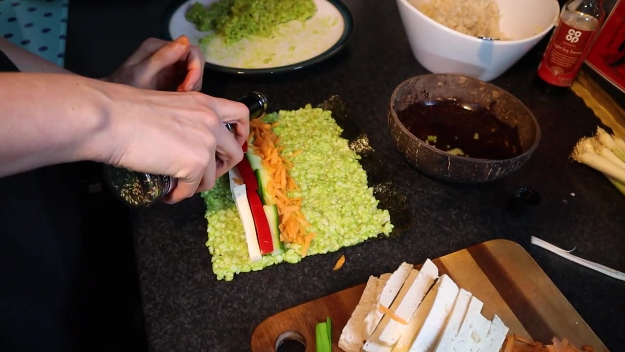 Vegan Rainbow Sushi