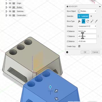 Fusion 360: Copy