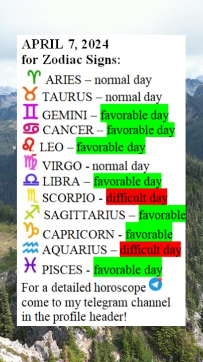 APRIL 7, 2024 for Zodiac Signs