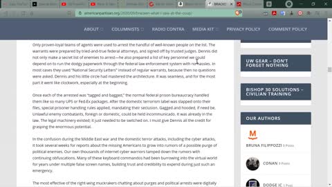 A few thoughts on current situation, reading an Essay by Matt Bracken