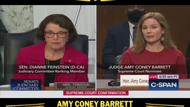 Sen. Feinstein pushes Judge Barrett on Roe v. Wade