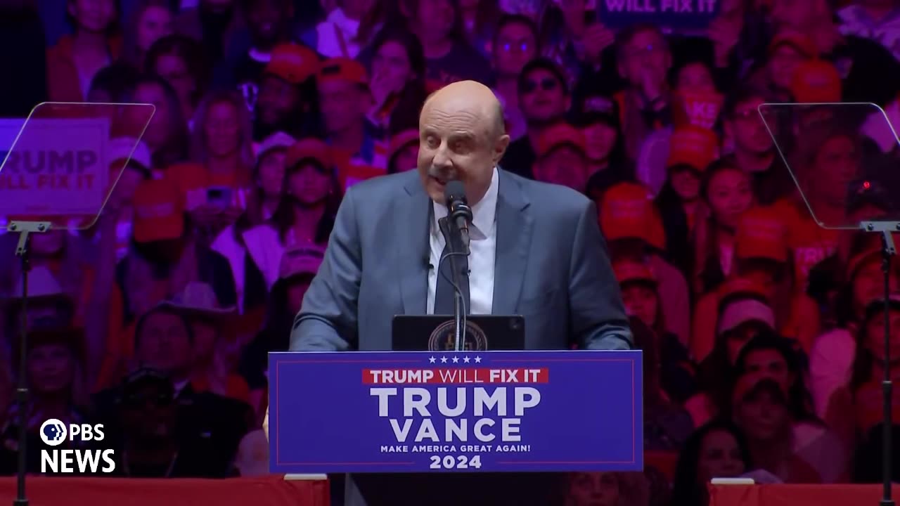 Dr Phil at Madison Square Garden - Trump Rally