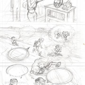 Full Comic Art Process for Page 126