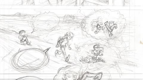 Full Comic Art Process for Page 126