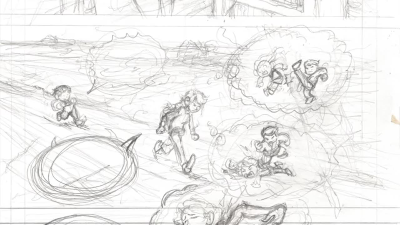 Full Comic Art Process for Page 126