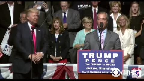 Nigel Farage Reflects Back On President Trump's First Term