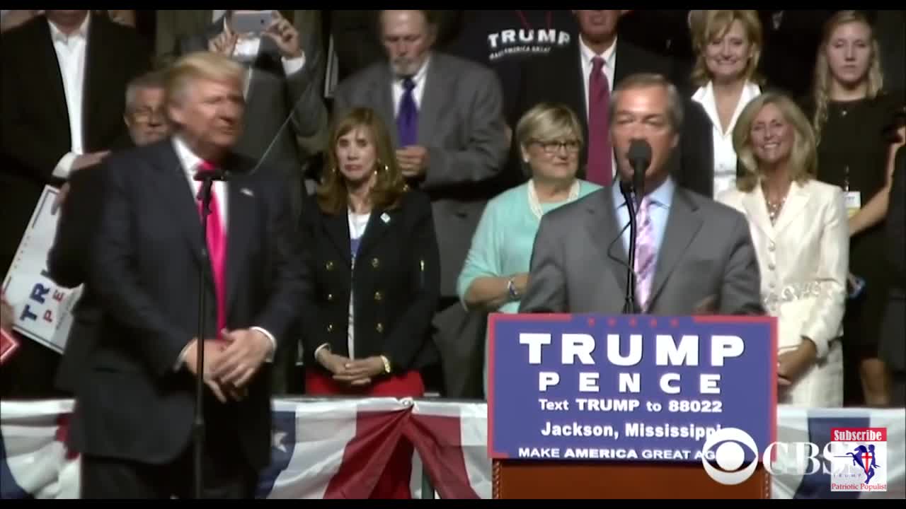 Nigel Farage Reflects Back On President Trump's First Term