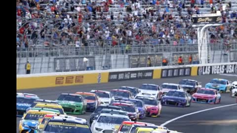 Denny Hamlin rides hot streak in Las Vegas, holds off Chase Elliott to win NASCAR playoff race.