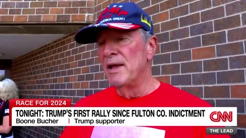 Hear from Trump supporters attending his first rally since Georgia indictment