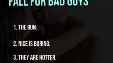 5 REASONS WHY WOMEN FALL FOR BAD GUYS