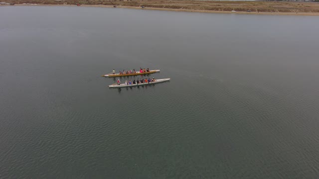 Blasian Babies DaDa Dragon Boat Racing Practice Raw 4K Skydio 2+ Drone Footage!