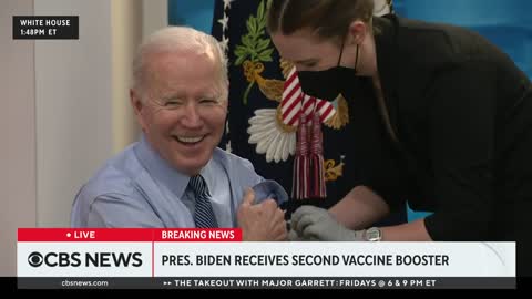 Biden receives second booster shot