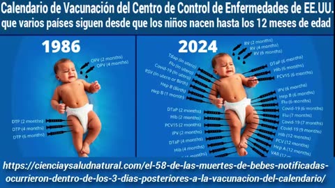 CALENDARIO MORTAL DE VACUNACION PARA BEBES DESDE QUE NACEN