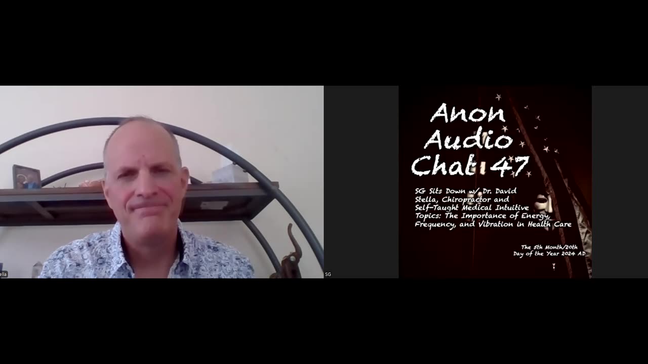 (5/20/2024) | AUDIO CHAT 47 | SG Sits Down w/ Dr. David Stella to Discuss "Mind-Energy-Frequency" in Health Care