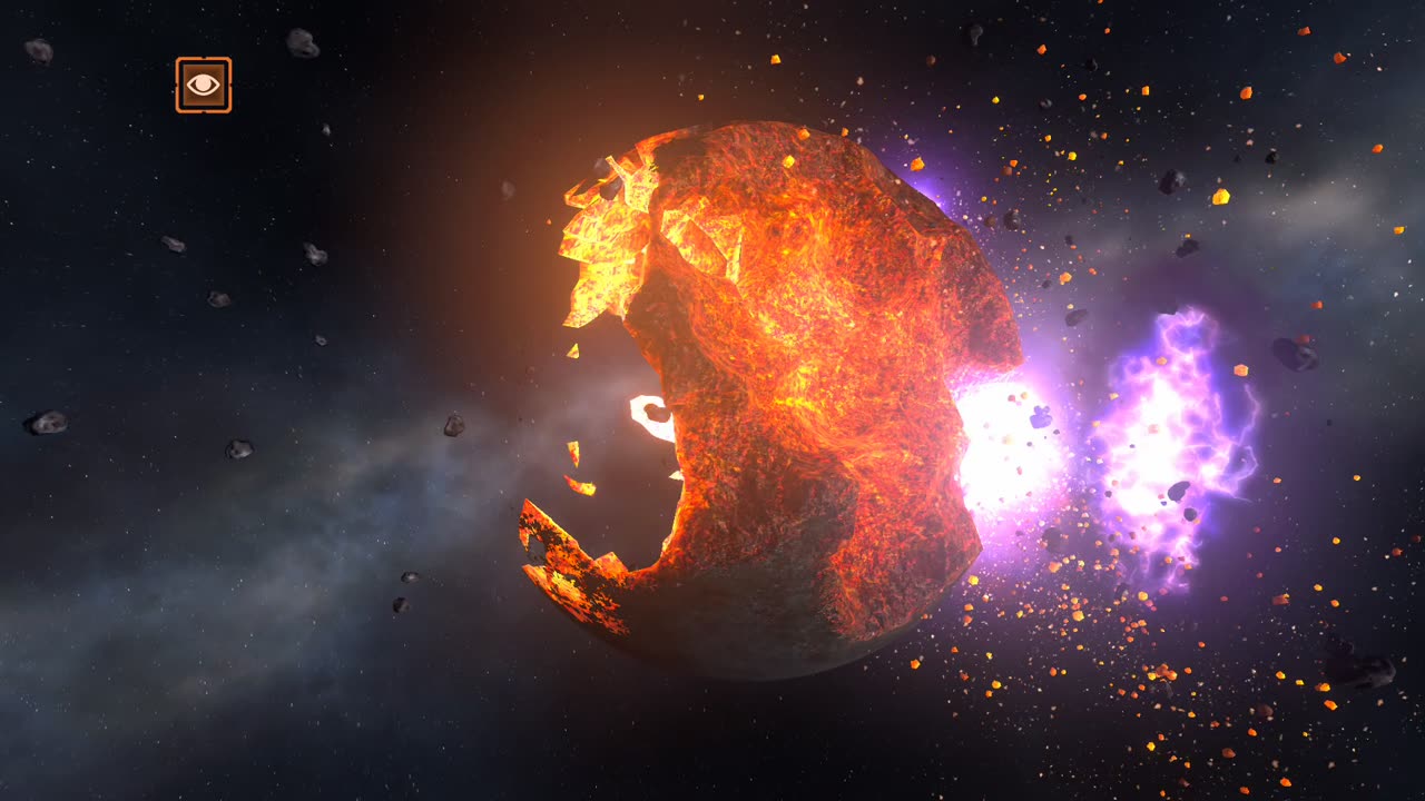 Solar smash planet destroyed