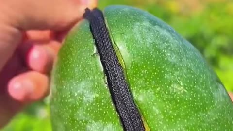 Mango with a zipper