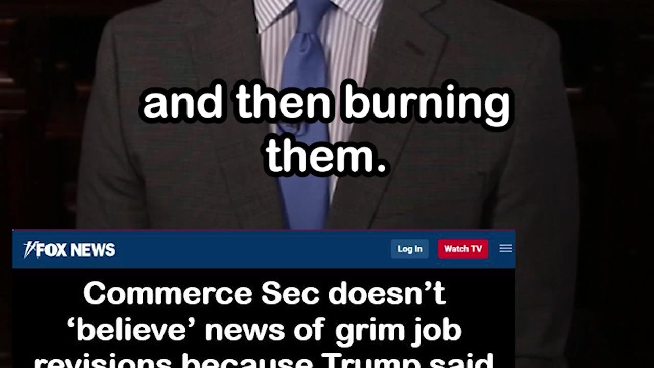 Commerce Sec Doesn't Believe/Unaware of Grim Job Revisions (800,000 Fewer Jobs Created)