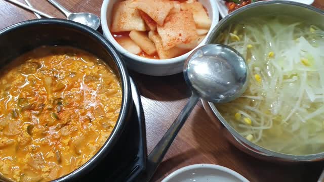 Korean home meal