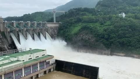 This is Chungju Dam in Korea.