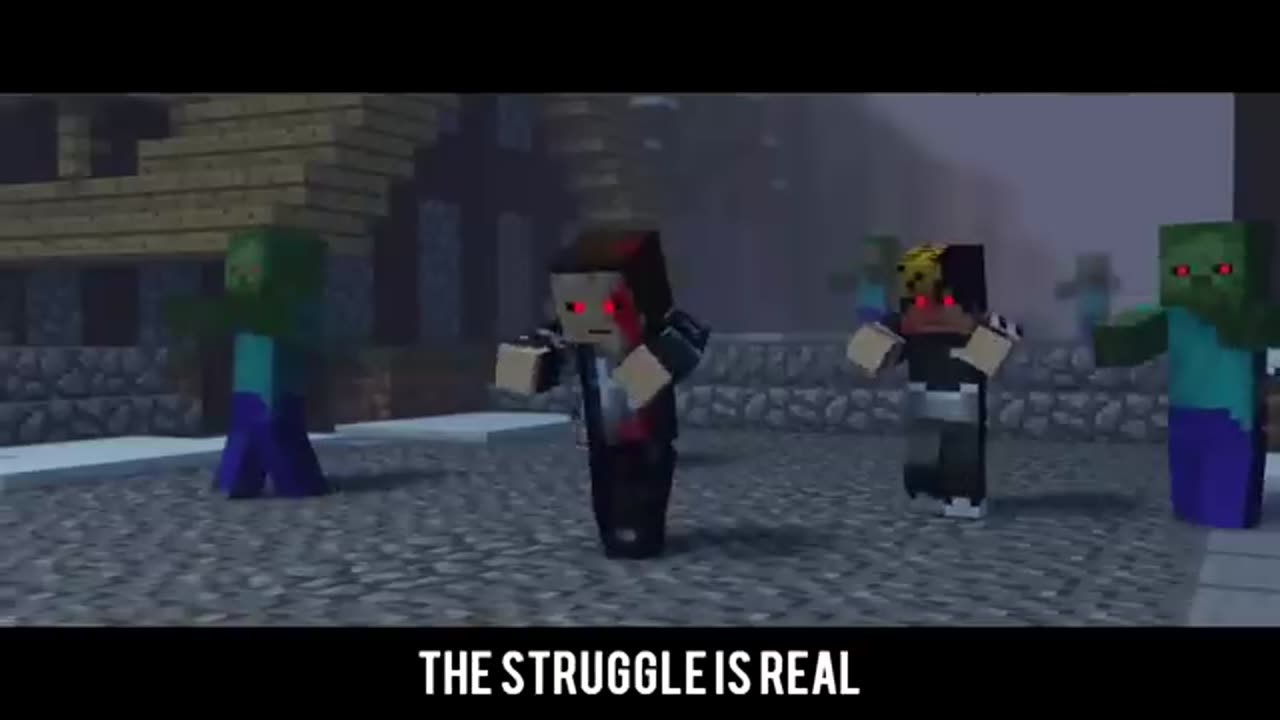 "The Struggle" - A Minecraft Original Music Viral Video