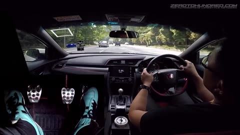 Civic Type-R Hill Drive + Heel & Toe Footcam