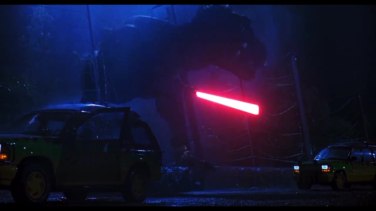 Jurassic Park with a lightsaber