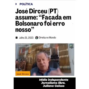 FACADA EM BOLSONARO FOI ERRO NOSSO.