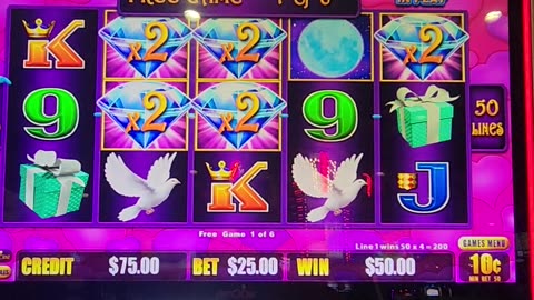 $25 a spin Lighting Link Bonus Heart Throb