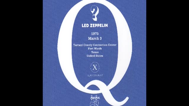 Led Zeppelin 1975-03-03 Tarrant County Convention Center, Fort Worth, TX - EVSD (Soundboard)