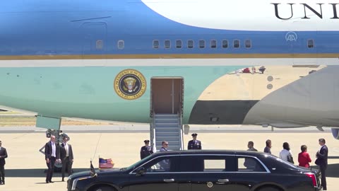 US President Joe Biden arrives in San Francisco