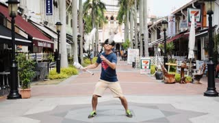 The famous Singapore Juggler